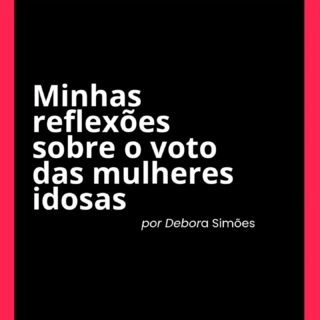 Minha mãe tem 81 anos e votou sempre que conseguiu. Hoje não foi diferente.

Essa reflexão nasceu dessa atitude dela e do incentivo da minha grande amiga @vivisousasss para que eu colocasse essas ideias no mundo.🖤

Tenho refletido e estudado muito sobre o nosso processo de envelhecimento. Talvez porque eu mesma tenha entrado nesse processo, talvez por acompanhar de muito perto o envelhecimento da minha mãe ou talvez por saber que, demograficamente falando, nós, enquanto nação, estamos envelhecendo.

O fato é que, tristemente, vivemos em uma cultura etarista e, para as mulheres, isso tem um peso muito maior, como quase tudo.

Uma mulher idosa votar tem um significado gigante.

É sobre dignidade.
Sobre cidadania.
Sobre se sentir pertencente.
Sobre sentir que ainda existe e faz diferença em uma sociedade que faz de tudo para apagar a mulher a cada ano de sua vida.

É sobre sentir que ainda é importante, em uma cultura na qual os idosos, muitas, mas muitas vezes, não são ouvidos, como se não lhes fosse permitido ter suas próprias vontades e desejos.

É sobre respeito.

Torço para que, caso eu chegue a essa idade, não perca esse desejo de pertencer. Ou, mais importante ainda, que eu tenha força para lutar por mais esse espaço, que tenha garra para existir plenamente, independentemente da idade que eu tiver, e que possa levar outras mulheres comigo.

#deborasimoespalestrante #etarismo #inclusão #eleicoes2026